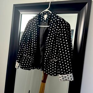 Lauren Conrad Polk-a-dot blazer - Like new Size 2